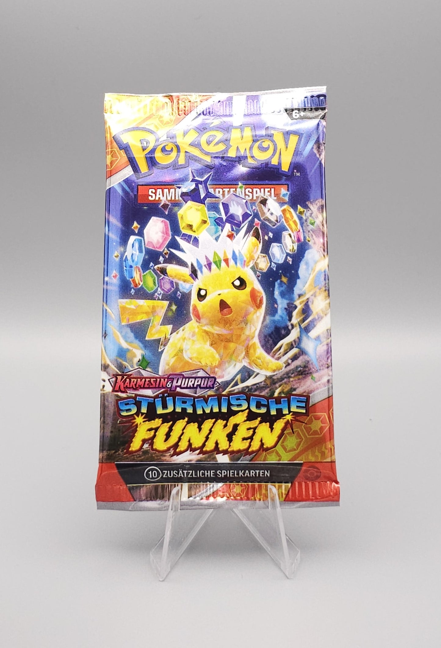 Pokemon KP08 Karmesin & Purpur: Stürmische Funken | 1x Booster Pack | Deutsch