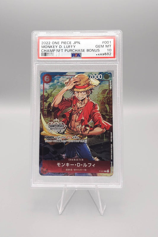 One Piece | Monkey D. Luffy | P-001 Promo | PSA10 | Japanisch