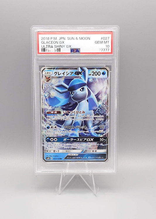 Pokemon Ultra Shiny GX | Glaceon GX | SM8b 027 | PSA10 | Japanisch