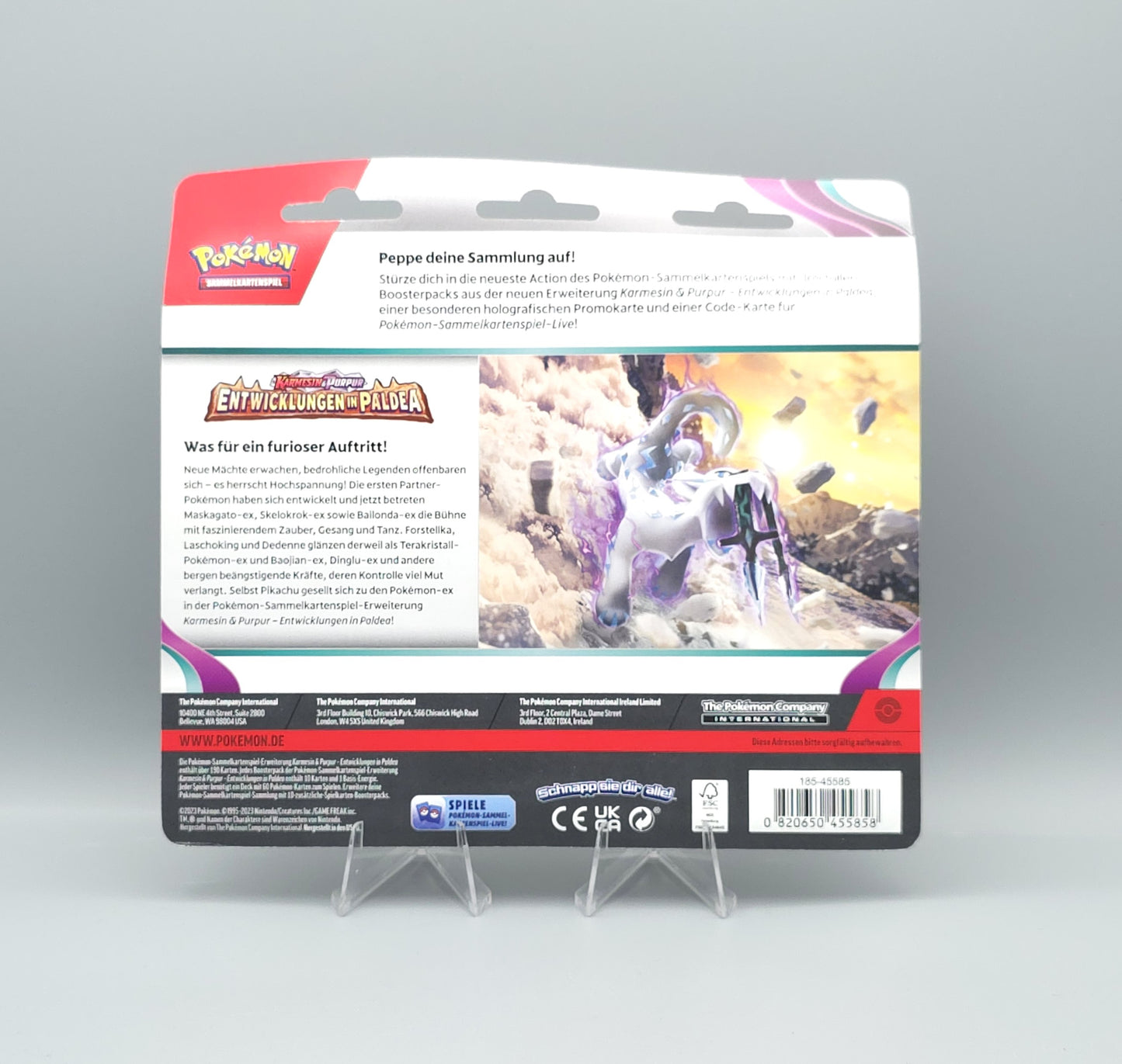 Pokemon Entwicklungen in Paldea: 3-Pack Blister | Deutsch