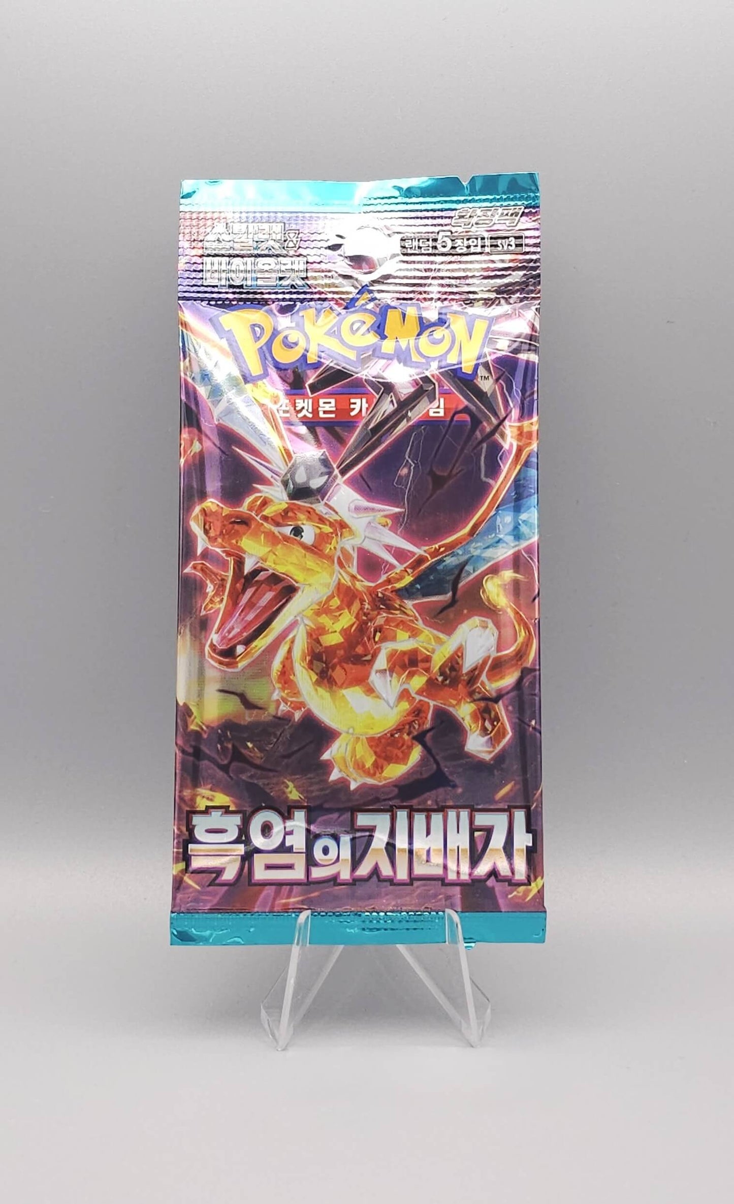 Pokemon sv3 Scarlet & Violet: Ruler of the Black Flame | 1x Booster Pack | Koreanisch