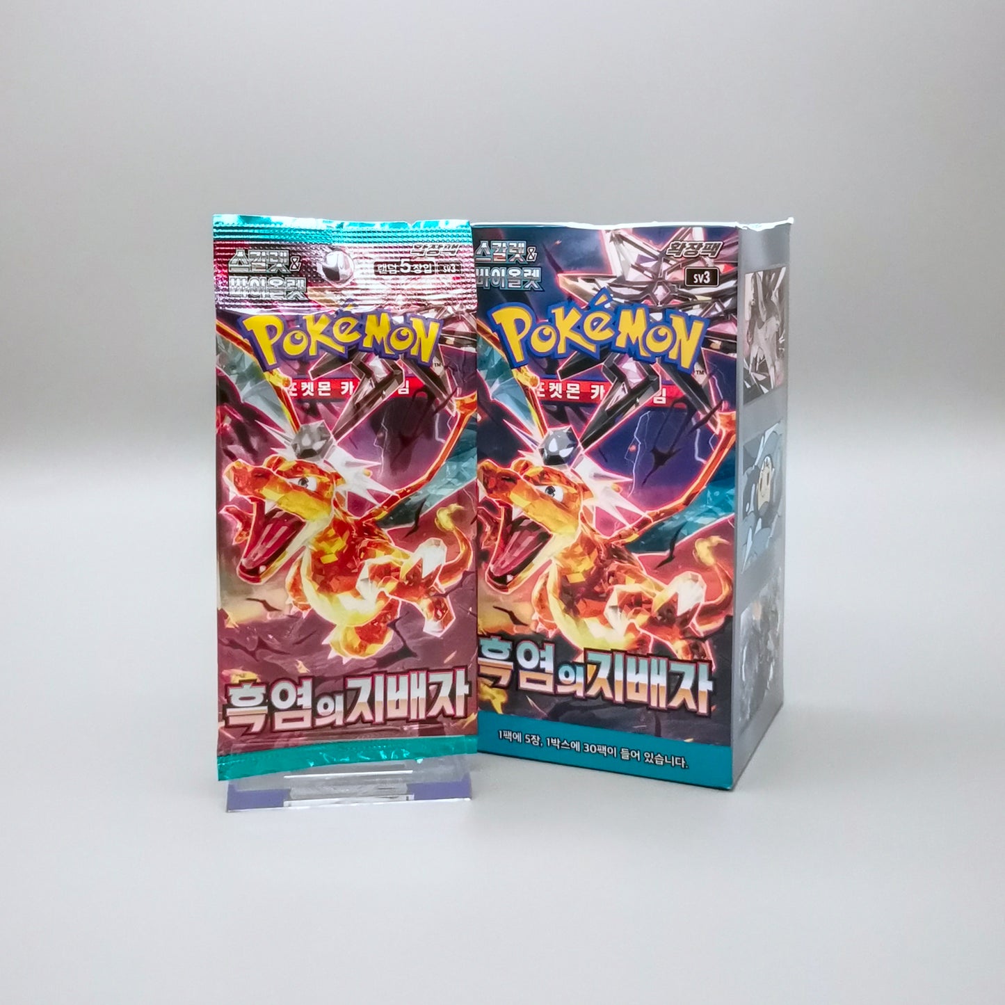 Pokemon sv3 Scarlet & Violet: Ruler of the Black Flame | 1x Booster Pack | Koreanisch
