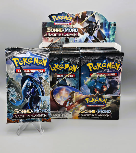 Pokemon SM3 Sonne & Mond: Nacht in Flammen | Booster Pack | Deutsch