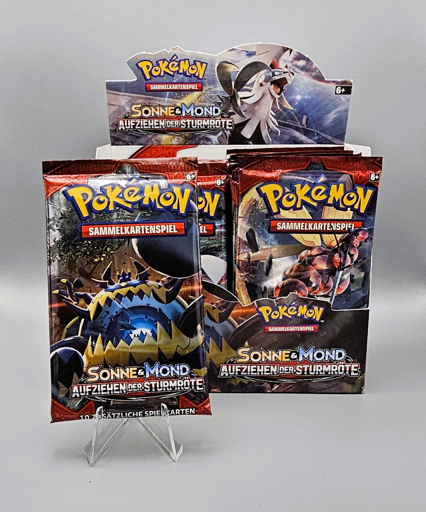 Pokemon SM4 Sonne & Mond: Aufziehen der Sturmröte | 1x Booster Pack | Deutsch