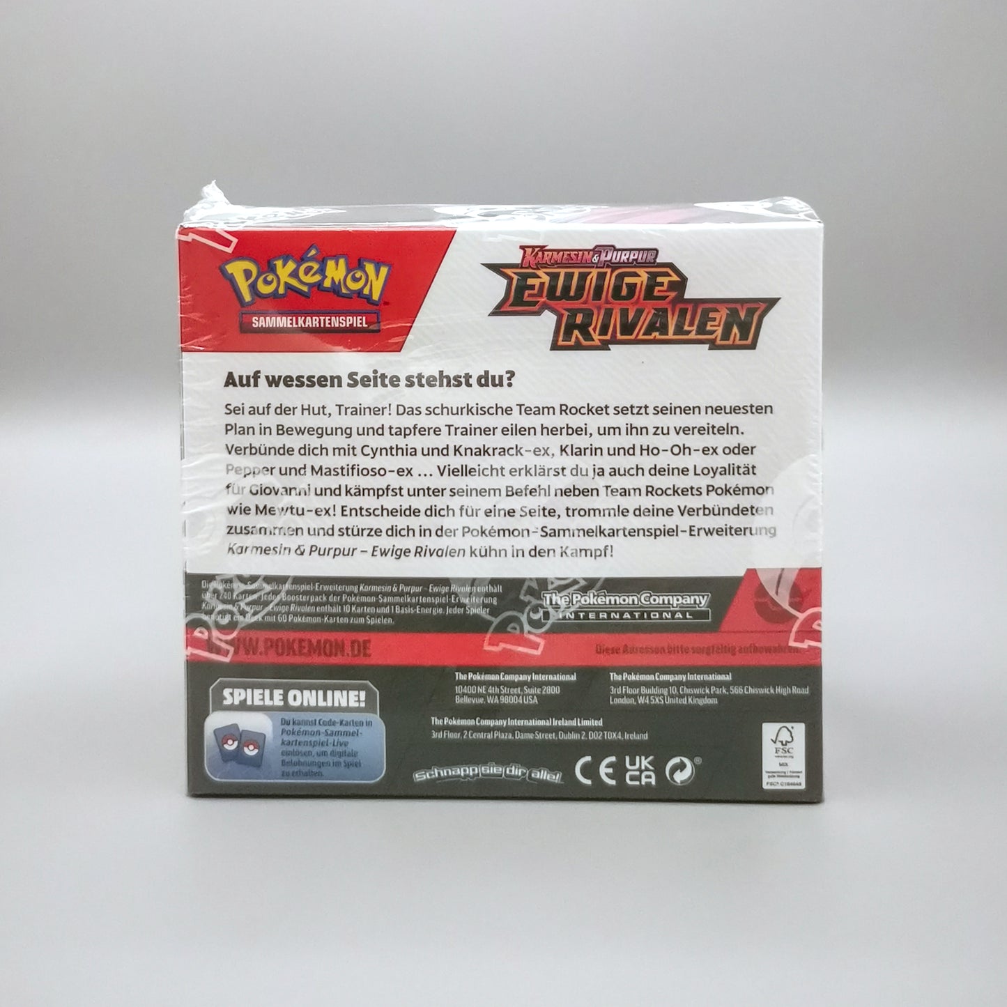 Pokemon KP10 Karmesin & Purpur: Ewige Rivalen | 36 Booster Pack Display | Deutsch