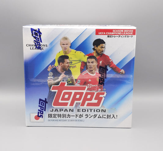 Topps UEFA Champions League Season 2021/22 Japan Edition | 7 Booster Pack Display | Englisch