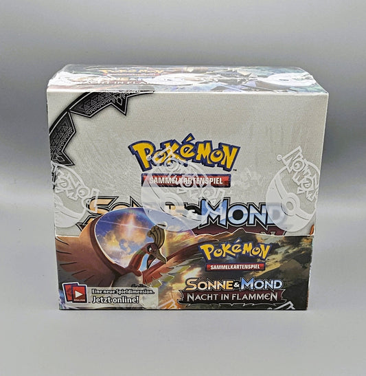 Pokémon SM3 Sonne & Mond: Nacht in Flammen | 36 Booster Pack Display | Deutsch - PiRoGamma TCG
