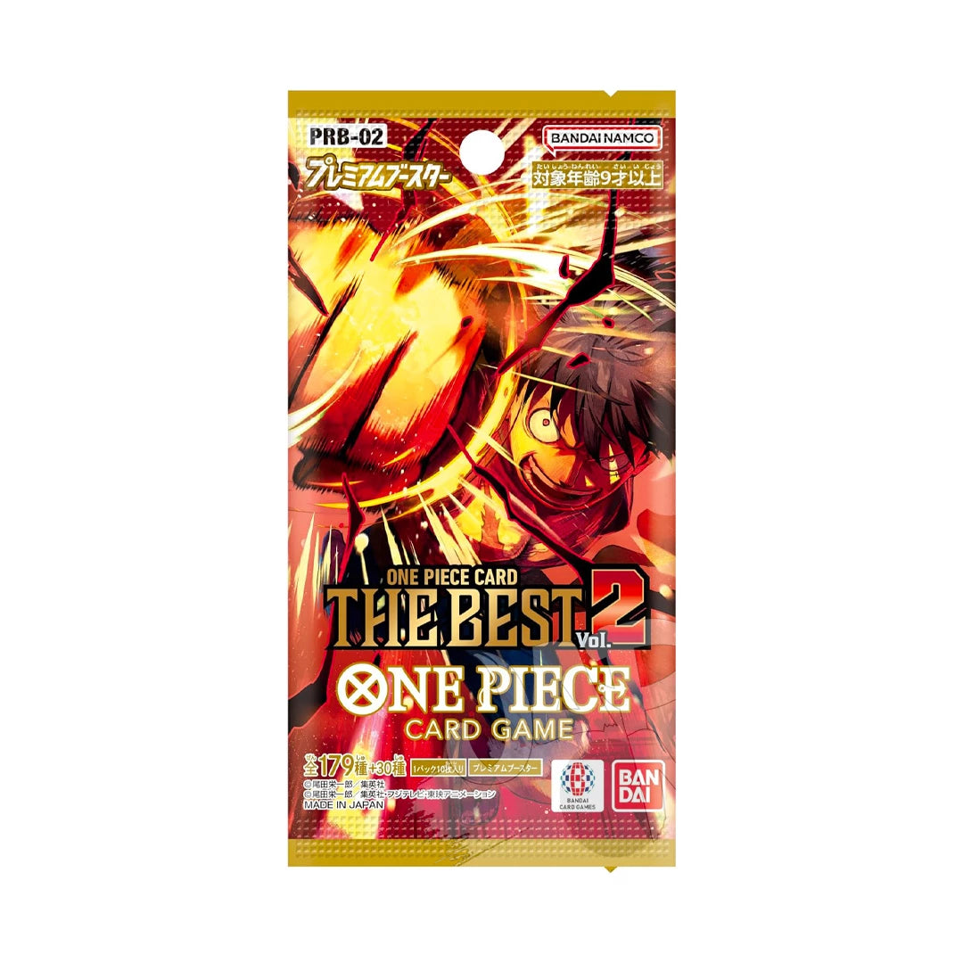 ++PRE-ORDER++ One Piece: The Best Premium Booster Vol. 2 PRB02-JP | 10 Booster Pack Display | Japanisch