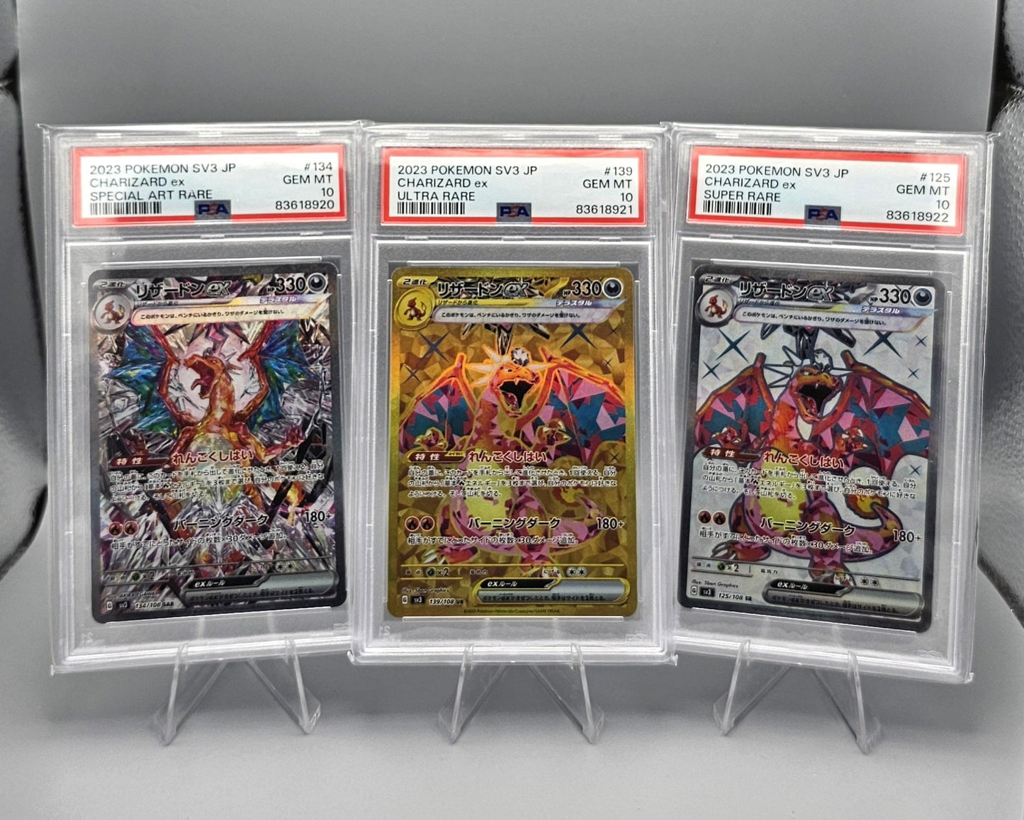 Pokémon Charizard sv3 Trio PSA10 - Grading - Nummer in Folge! | Japanisch - PiRoGamma TCG