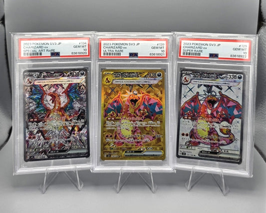 Pokémon Charizard sv3 Trio PSA10 - Grading - Nummer in Folge! | Japanisch - PiRoGamma TCG