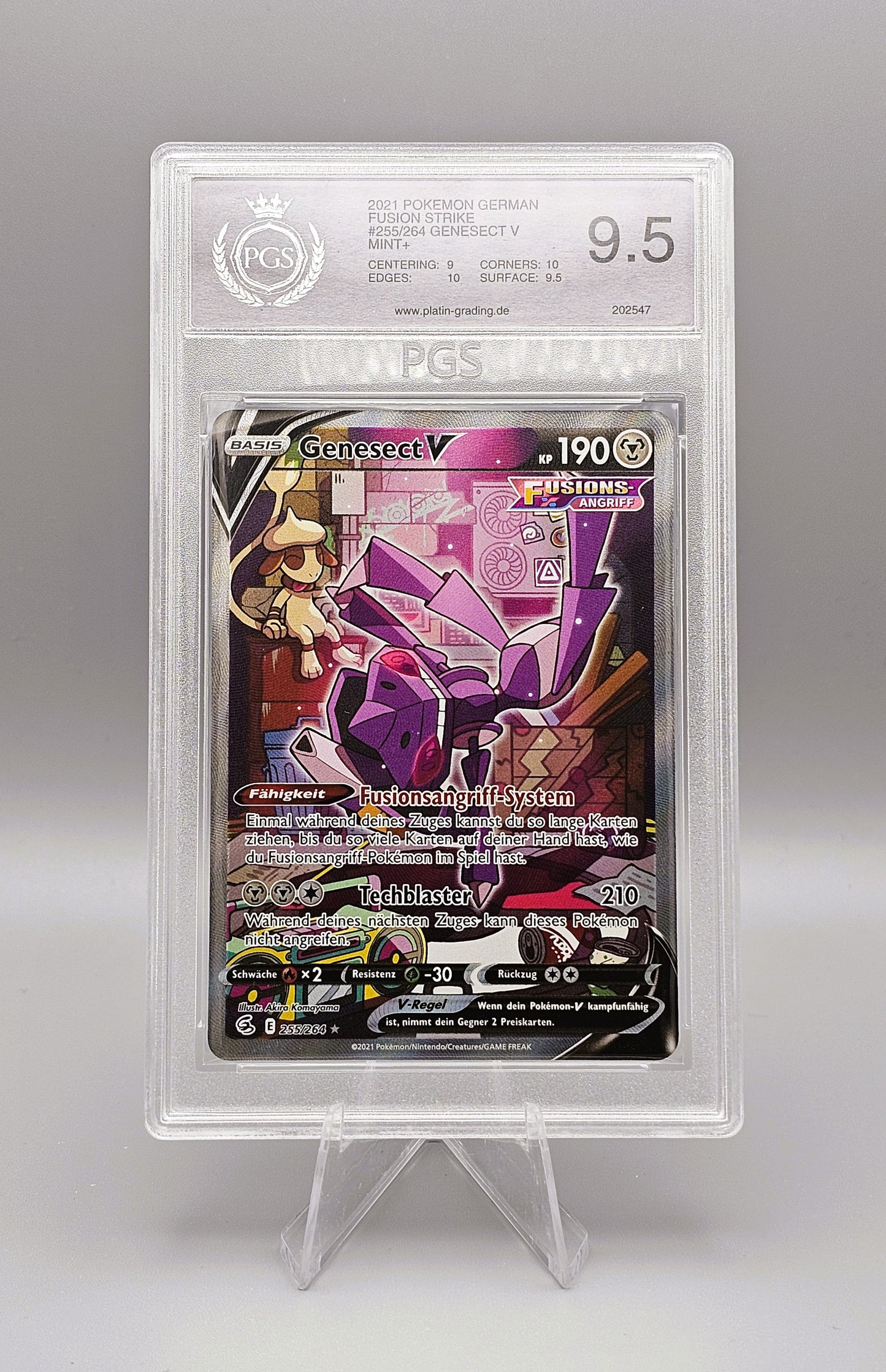 Pokemon | Genesect V | LOR255 PGS 9.5 | Deutsch
