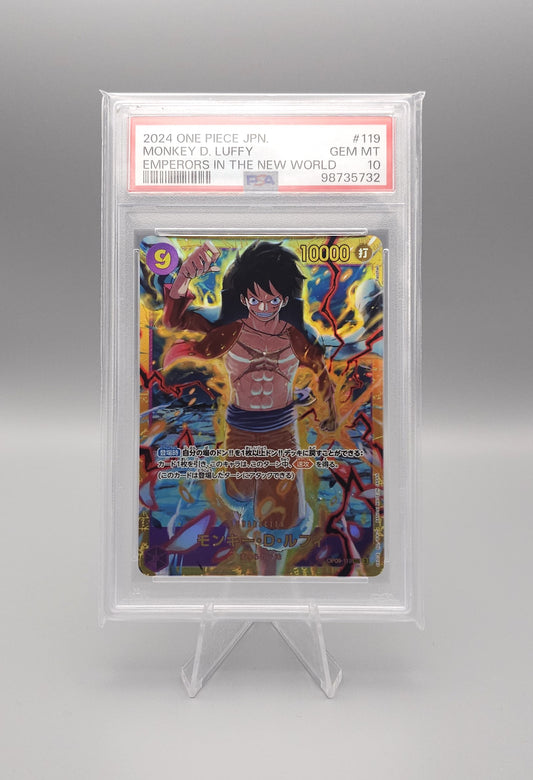 One Piece | Monkey D. Luffy | OP09-119 v1 SEC | PSA10 | Japanisch
