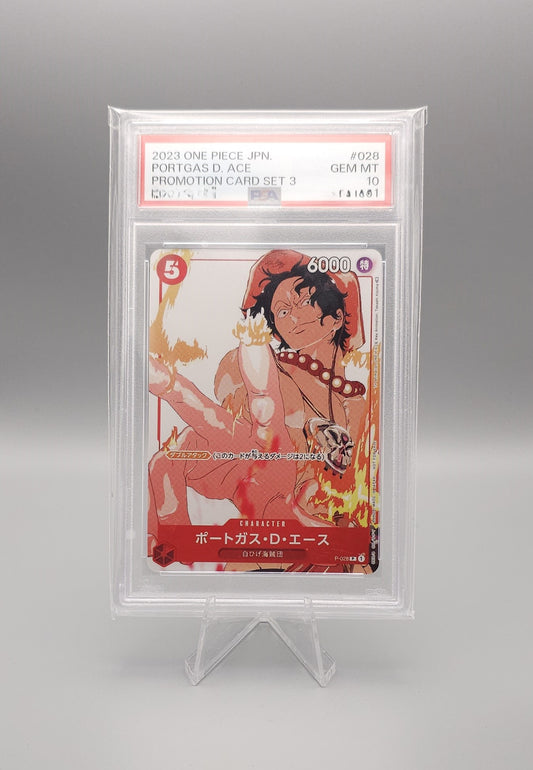 One Piece Promo | Portgas D. Ace | P-028 | PSA10 | Japanisch