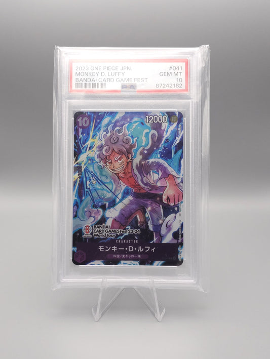 One Piece | Monkey D. Luffy | P-041 Promo | PSA10 | Japanisch