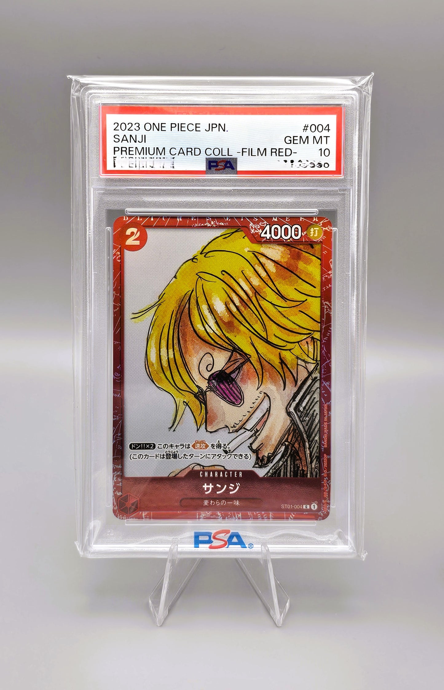 One Piece | Sanji | ST01-004 Common | PSA10 | Japanisch