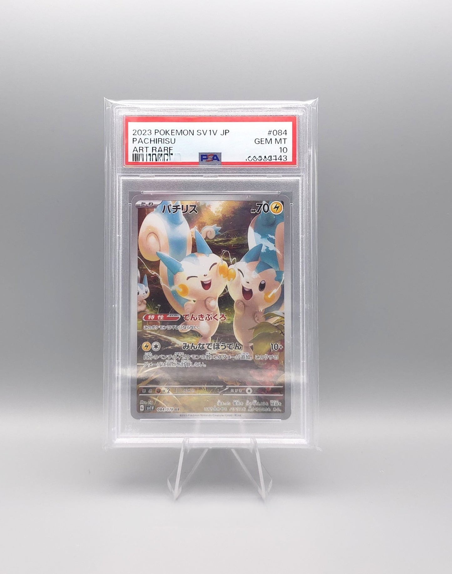 Pokemon Violet ex | Pachirisu | sv1V 084 | PSA10 | Japanisch