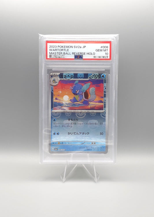 Pokemon Card 151 | Wartortle Master Ball | sv2a 008 | PSA10 | Japanisch