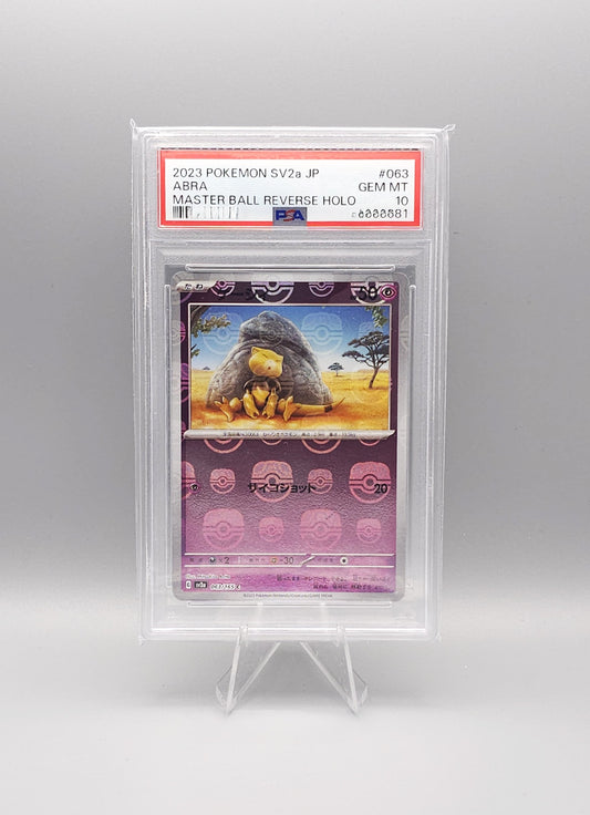 Pokemon Card 151 | Abra Master Ball | sv2a 063 | PSA10 | Japanisch