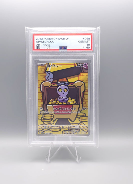 Pokemon Raging Surf | Ghimmighoul ex | sv3a 068 AR | PSA10 | Japanisch