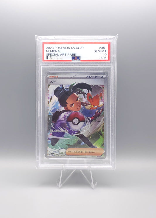 Pokemon Shiny Treasure ex | Nemona | sv4a 351 SAR | PSA10 | Japanisch