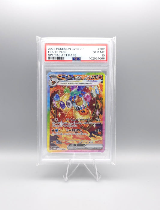 Pokemon Terastal Festival ex | Flareon ex | sv8a 202 | PSA10 | Japanisch