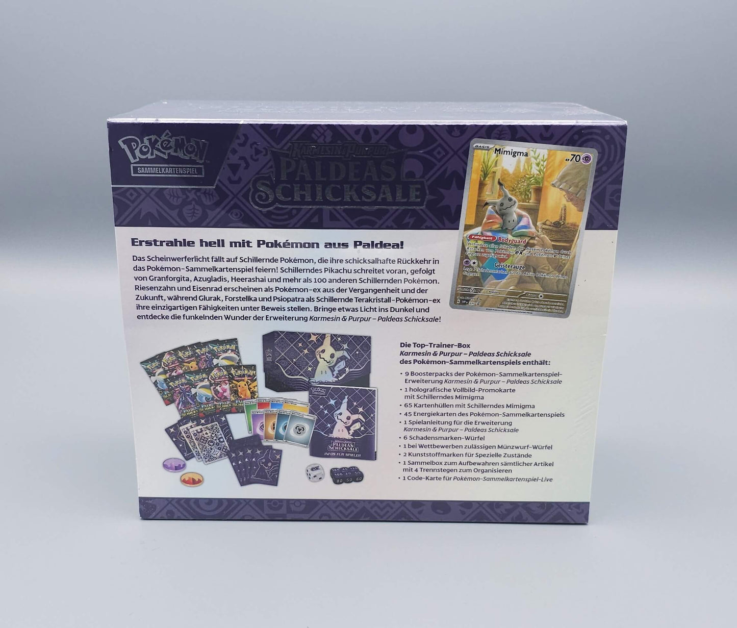 Pokemon KP04.5 Karmesin & Purpur: Paldeas Schicksale | Top-Trainer-Box | Deutsch