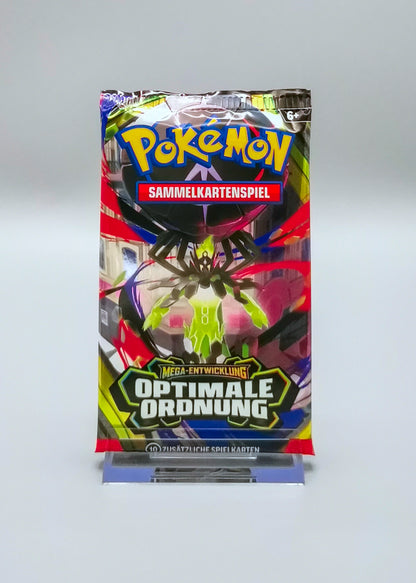 Pokemon ME04 MEGA-Entwicklung: Optimale Ordnung | 1x Booster Pack | Deutsch