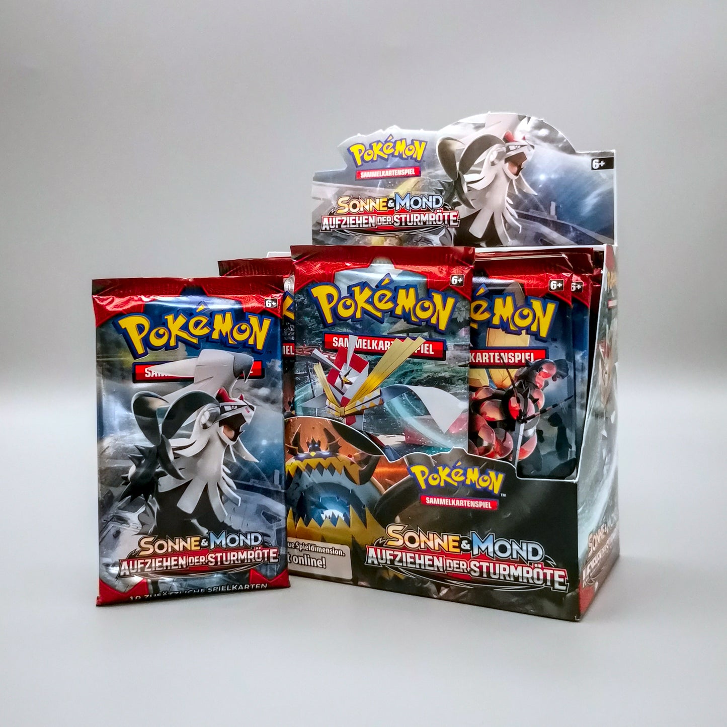 Pokemon SM4 Sonne & Mond: Aufziehen der Sturmröte | 1x Booster Pack | Deutsch