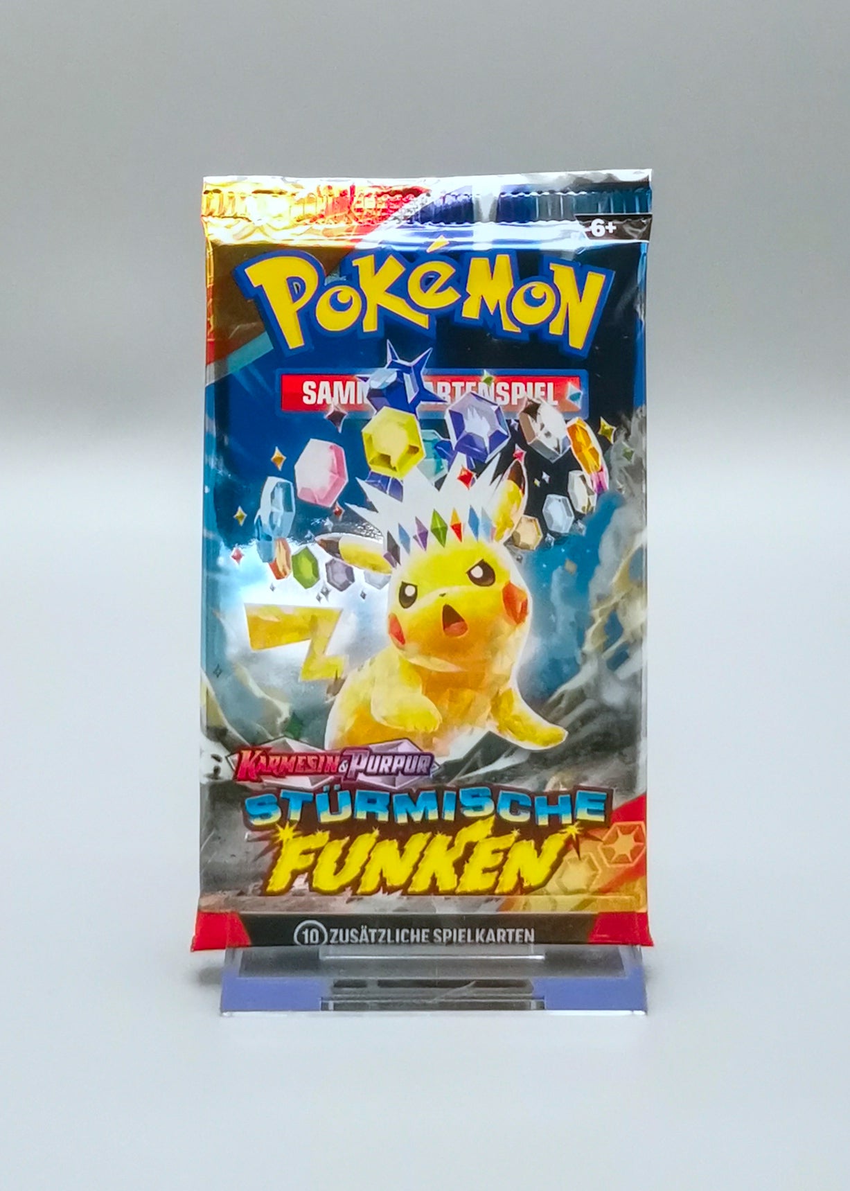 Pokemon KP08 Karmesin & Purpur: Stürmische Funken | 1x Booster Pack | Deutsch