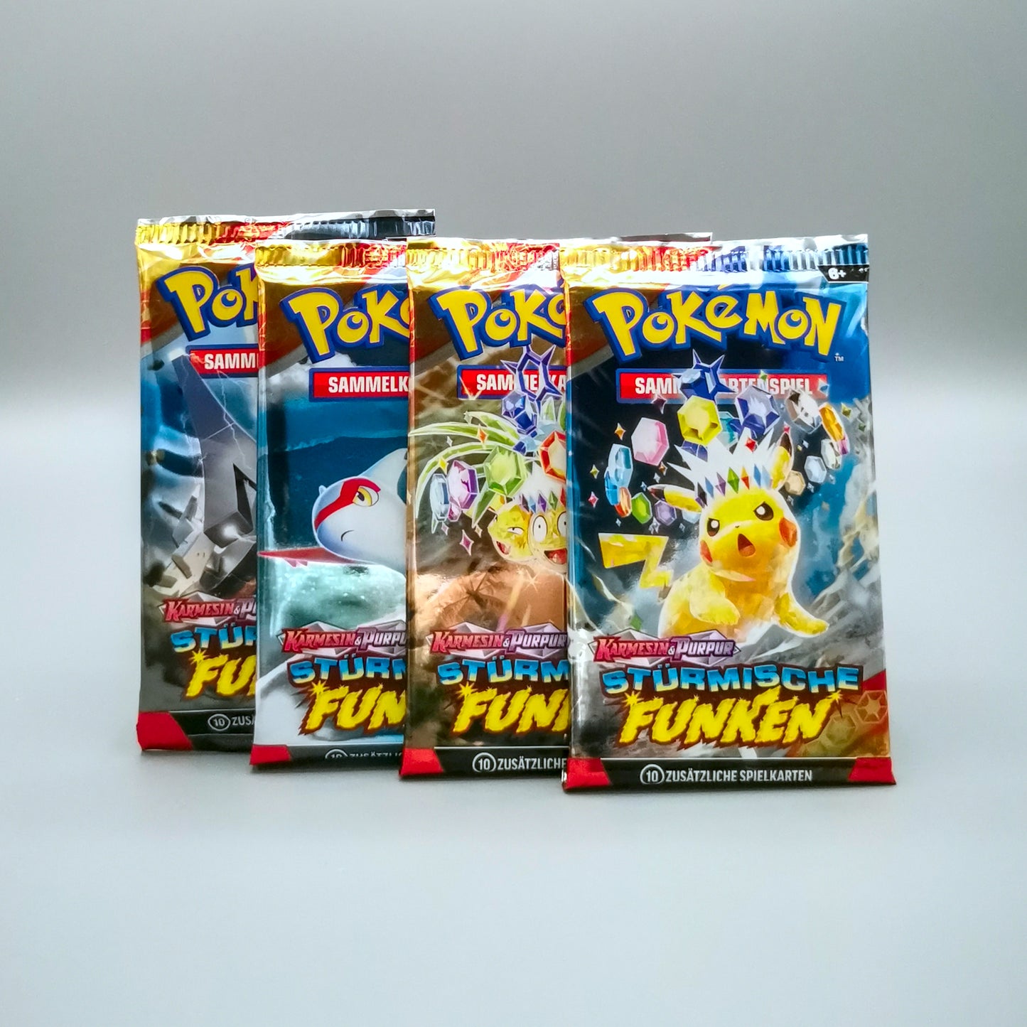 Pokemon KP08 Karmesin & Purpur: Stürmische Funken | 1x Booster Pack | Deutsch