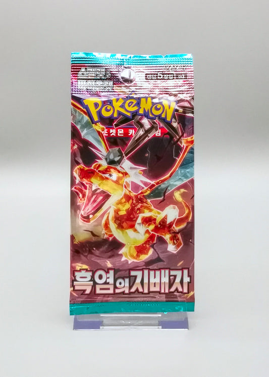 Pokemon sv3 Scarlet & Violet: Ruler of the Black Flame | 1x Booster Pack | Koreanisch