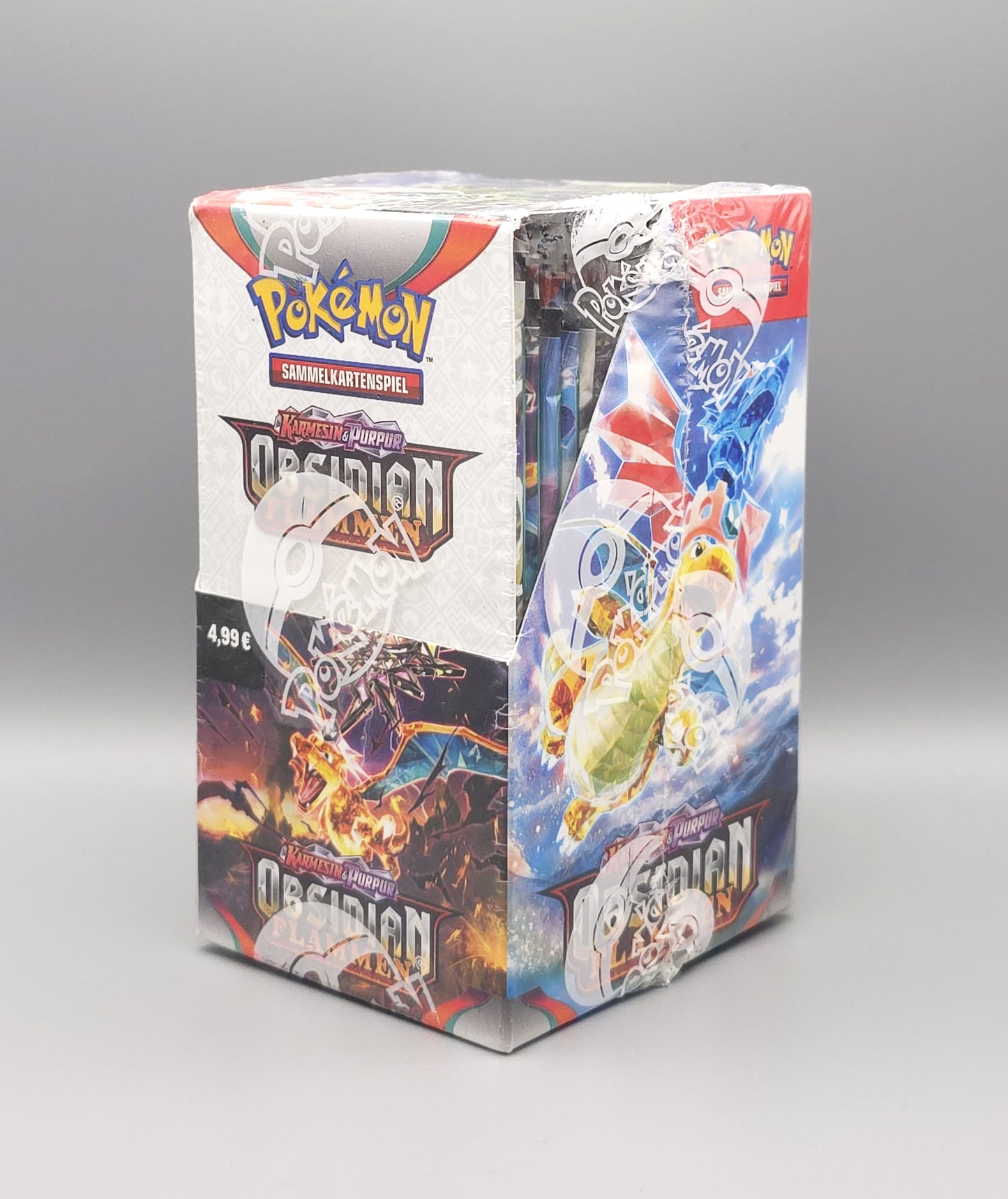 Pokemon KP03 Karmesin & Purpur: Obsidianflammen | 18 Booster Pack Display | Deutsch