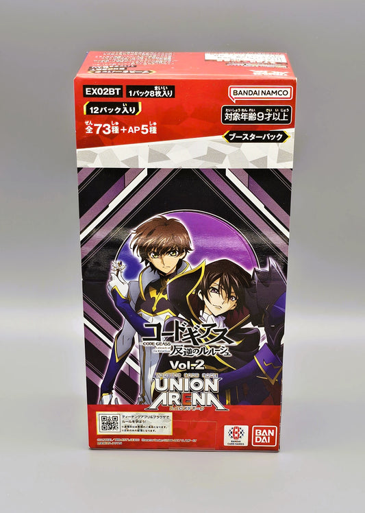 Union Arena - Code Geass Lelouch of the Rebellion Vol. 2 (EX02BT) | 12 Booster Pack Display | Japanisch