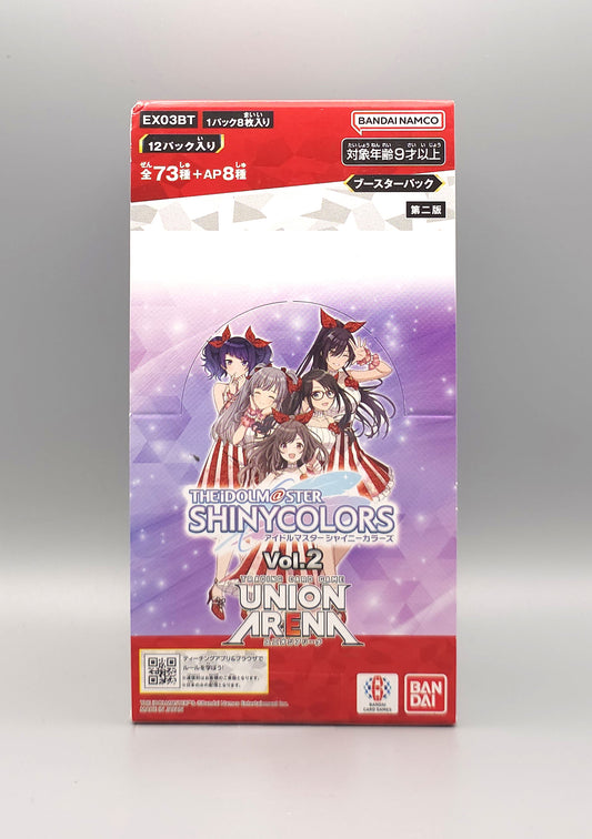 Union Arena - The Idolm@ster Shiny Colors Vol. 2 (EX03BT) | 12 Booster Pack Display | Japanisch