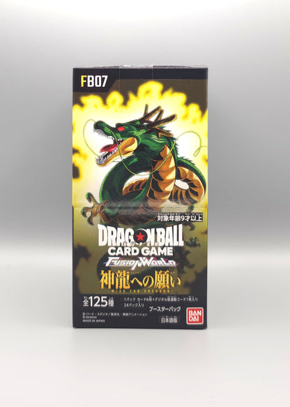 Dragon Ball Super FB07-JP Wish for Shenron | 24 Booster Pack Display | Japanisch