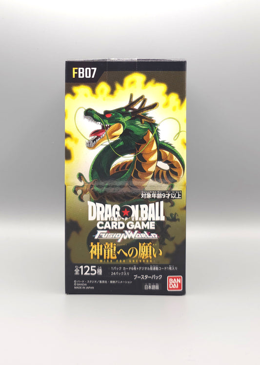 Dragon Ball Super FB07-JP Wish for Shenron | 24 Booster Pack Display | Japanisch