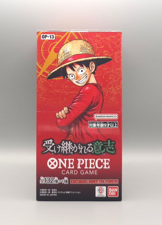 One Piece: Carrying on His Will | OP13-JP | 24 Booster Pack Display | Japanisch