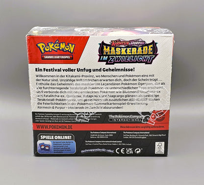 Pokemon KP06 Karmesin & Purpur: Maskerade im Zwielicht | 36 Booster Pack Display | Deutsch