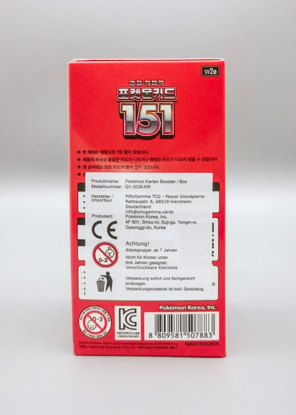 Pokémon Card 151 Display Koreanisch_back
