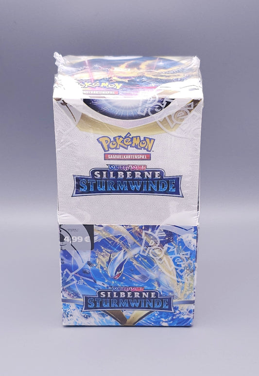 Pokemon SWSH12 Schwert & Schild: Silberne Sturmwinde | 18 Booster Pack Display | Deutsch