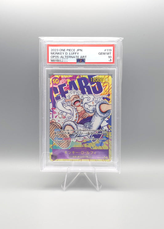 One Piece: Awakening of the New Era | Monkey D. Luffy | OP05-119 v2 SEC | PSA10 | Japanisch