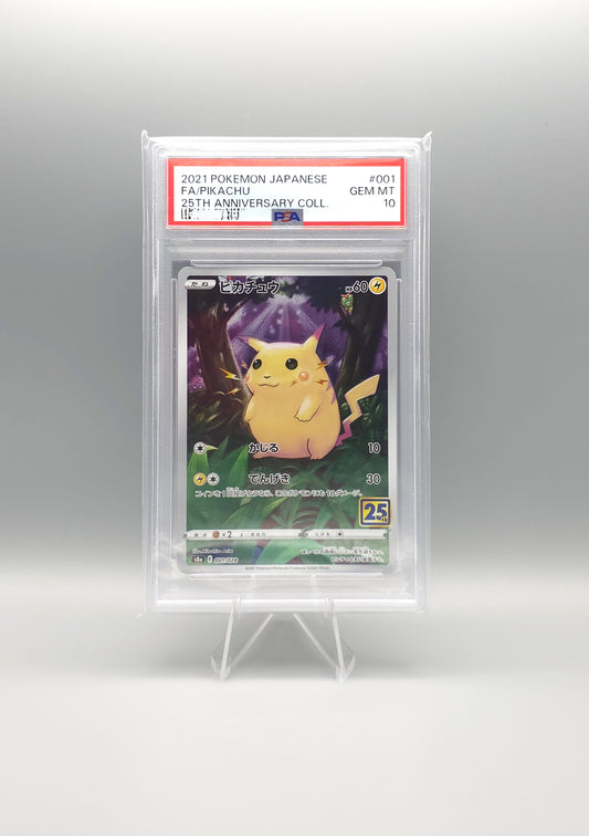 Pokemon 25th Anniversary Collection | Pikachu s8a 001 | PSA10 | Japanisch