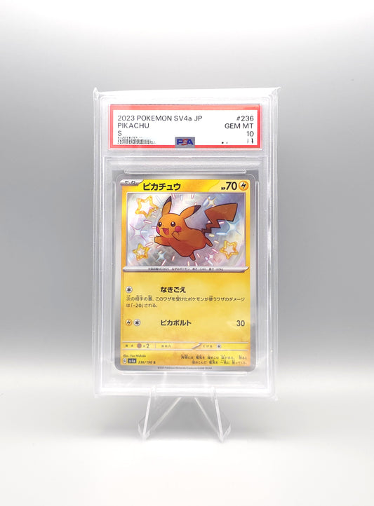 Pokemon Shiny Treasure ex: Shiny Pikachu | sv4a 236 | PSA10 | Japanisch