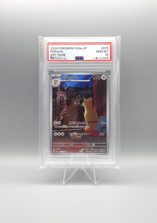 Pokemon Scarlet & Violet: Night Wanderer | Persian | sv6a 075 AR | PSA10 | Japanisch