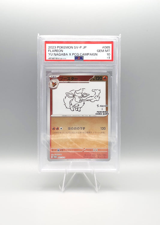Yu Nagaba x Pokemon Promo | Flareon SV-P 065 | PSA10 | Japanisch